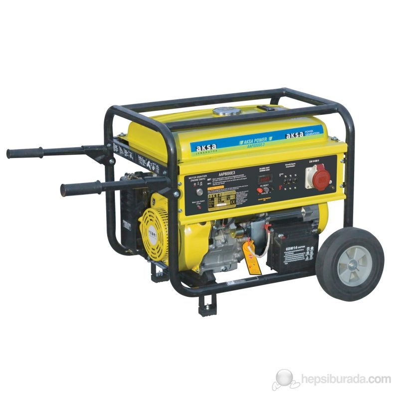 Aksa AAP-8000E3 Benzinli Trifaze Jeneratör 8kVA (4 Zamanlı Motor)