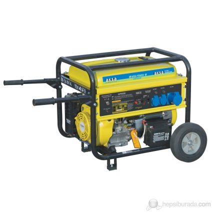 Aksa AAP-8000E Benzinli Monofaze Jeneratör 8kVA (4 Zamanlı Motor)