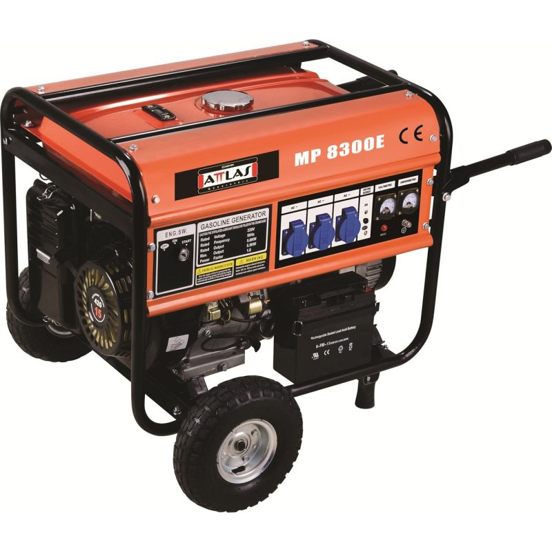 Attlas Mp 8300E 8 Kva Benzinli  Jeneratör – Marşlı