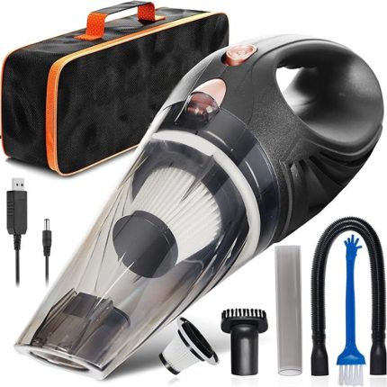 BEAUTYLIFE Store Araba Elektrikli Süpürgesi, Araca Özel Yüksek Emişli El Tipi Ev Tipi Mini Emme-Üflemeli Elektrikli Süpürge, Taşınabilir, Çantalı Kablosuz Elektrikli Süpürge (Yurt Dışından)
