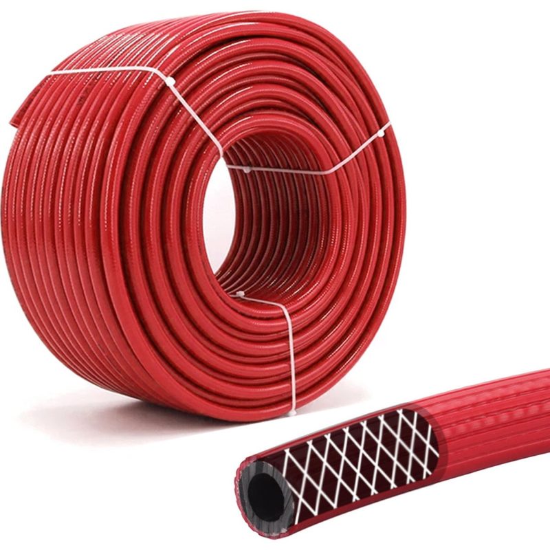 Badem10 20 Metre Kompresör Hava Hortumu 8 mm Thermo Hortum (Kırmızı)
