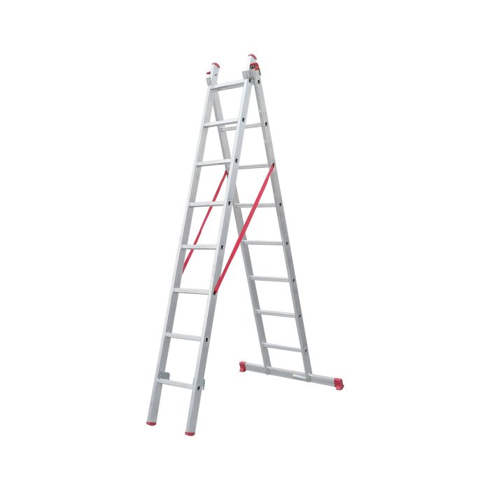 Beykon 2×2,5toplam 6 Metre Alüminyum A Tipi Sürgülü  Merdiven