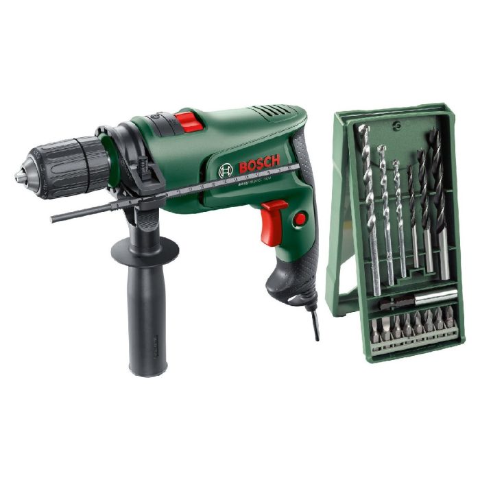 Bosch Easyımpact 600 Darbeli Matkap + 15 Parça Matkap Ucu Vidalama Ucu + Sırt Çantası