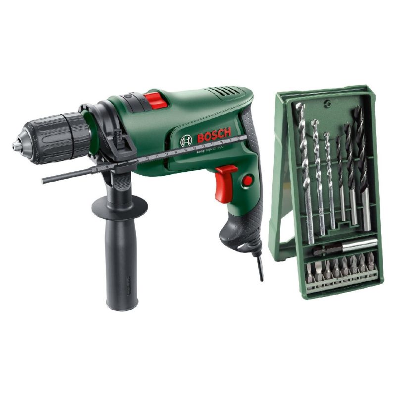 Bosch Easyımpact 600 Darbeli Matkap + 15 Parça Matkap Ucu Vidalama Ucu + Sırt Çantası