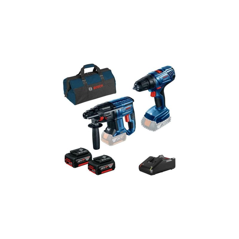 Bosch Gbh 180+GSR 180+2X18V 4.0+Gal+Bag 0615990M31