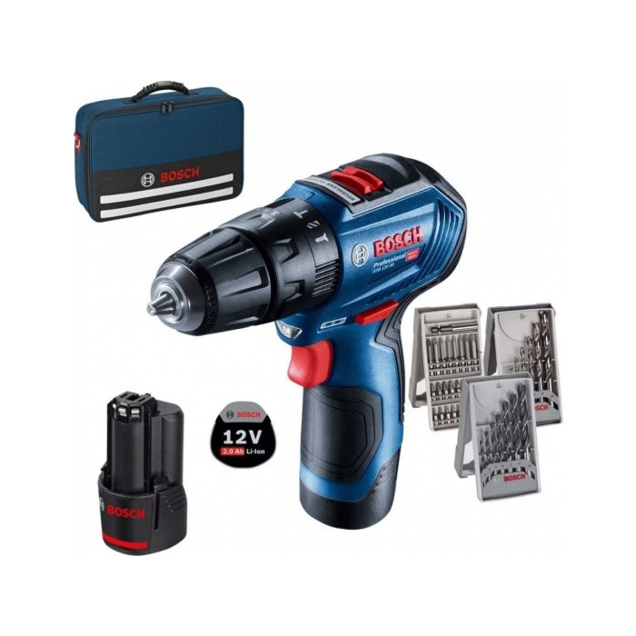 Bosch Gsb 12V-30 Akülü Darbeli Vidalama + 39 Parça Seti