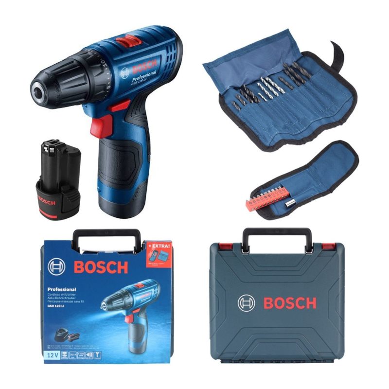 Bosch Gsr 120-LI 2 Ah Şarjlı – Akülü Delme Vidalama Makinesi