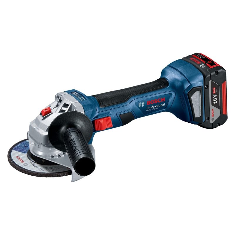 Bosch Gws 180 Li- 18 Volt 4 Amper Çift Batarya 125 mm Akülü