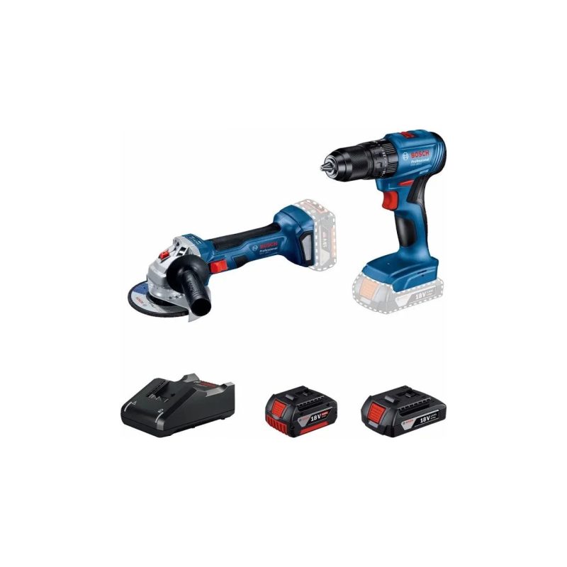 Bosch Professional Akülü Set Gws 180-LI, Gsb 185-LI, Gba 18V 2 Ah, Gba 18V 4 Ah, Gal 18V-40