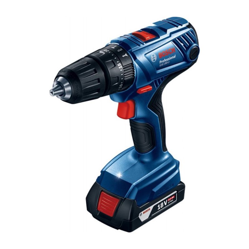 Bosch Professional GSB 180-LI 18 Volt 2.0 Ah Çift Akülü Darbeli Delme/Vidalama