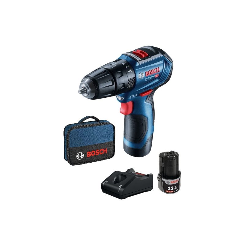 Bosch Professional Gsb 12V-30 Çift Akülü Darbeli Vidalama Makinesi (Kömürsüz Motor) – 06019G9104