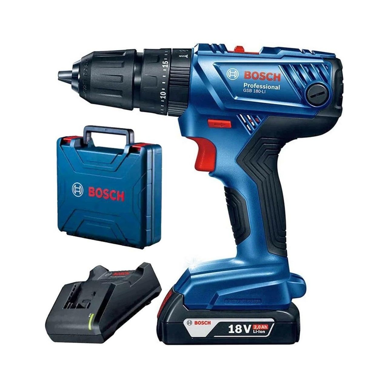 Bosch Professional Gsb 180 Li 18V 2AH Tek Akülü Darbeli Matkap – 06019F8309