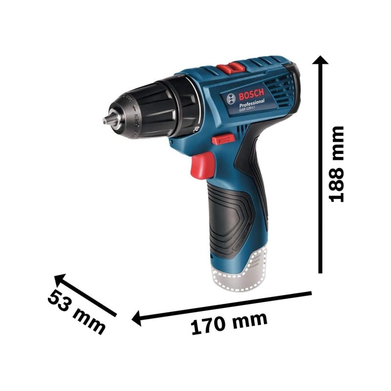 Bosch Professional Gsr 120-LI Matkap Kutusuz (Çanta, Kutu, Şarj Aleti ve Batarya Yoktur)