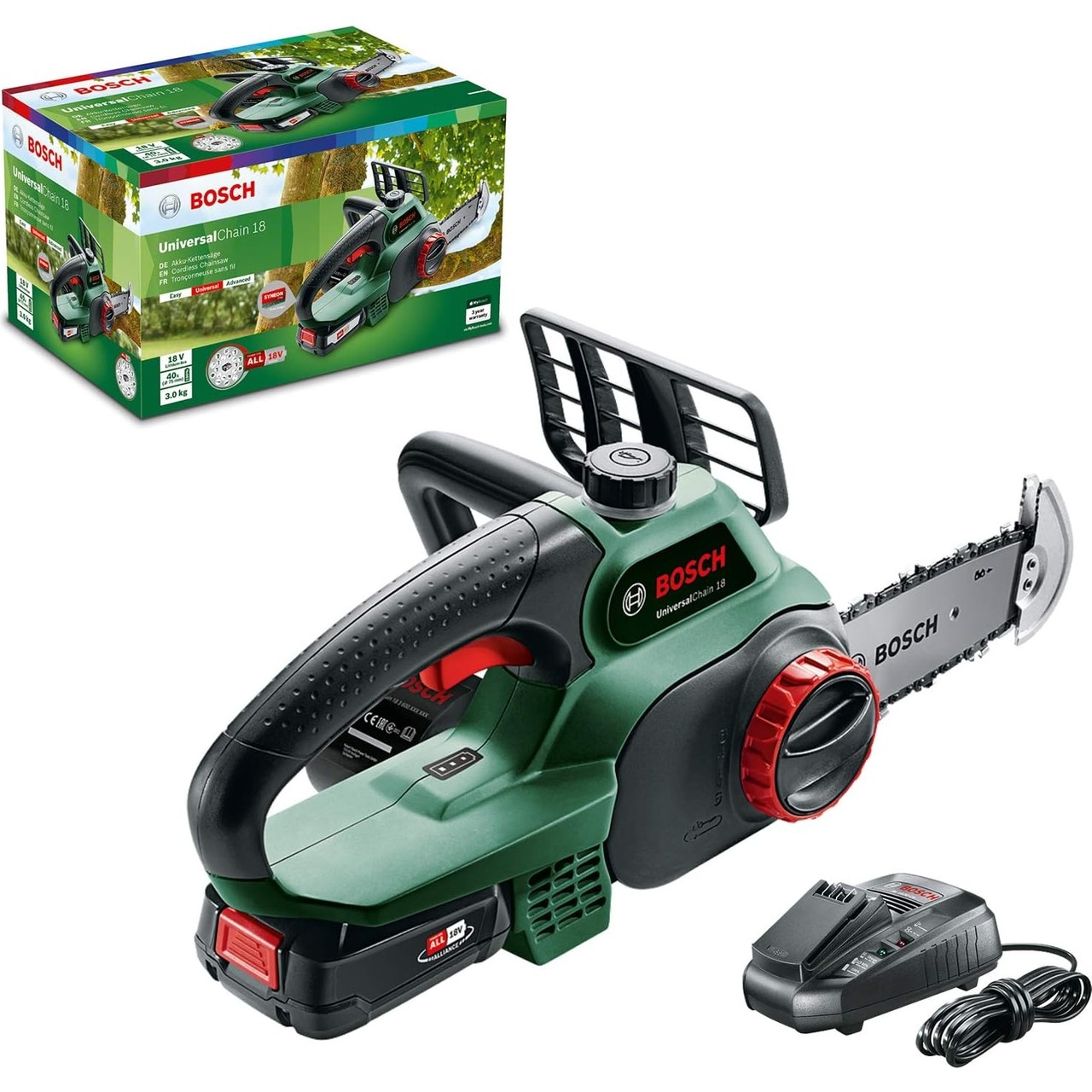 Bosch UniversalChain 18 Akülü Zincirli Ağaç Kesme Makinesi 06008b8000