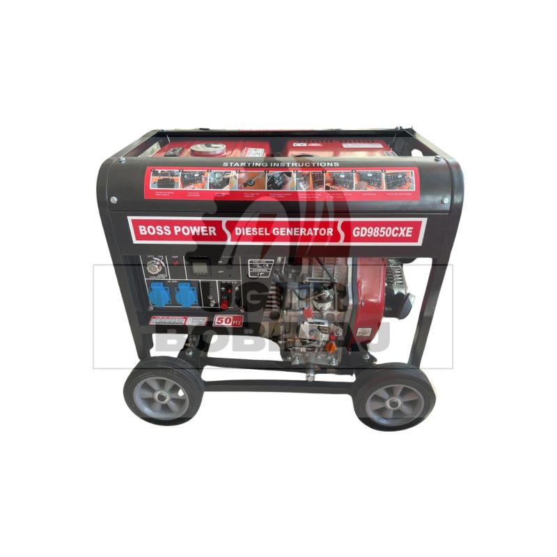 Boss Power 9.5 Kva Bakır Sargılı Dizel Marşlı Jeneratör Monofaze (220)