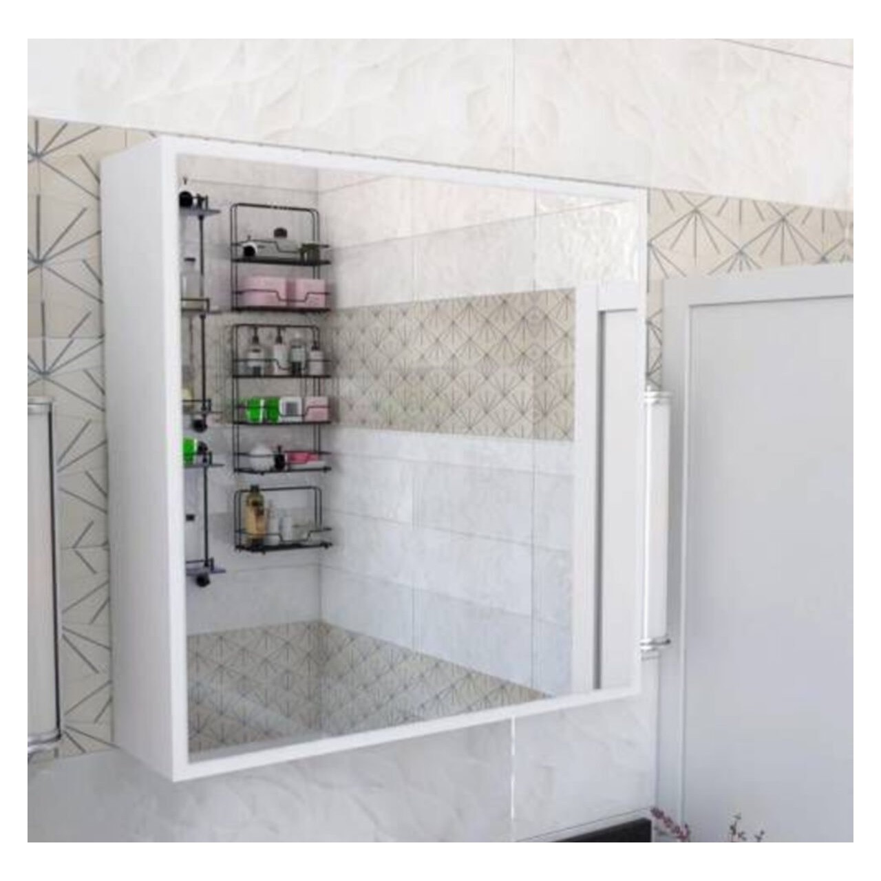 By Golden Aynalı Banyo Dolabı