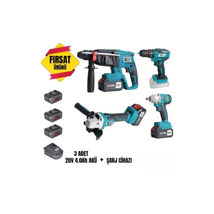 CATPOWER  4’lü Set Kömürsüz 1380