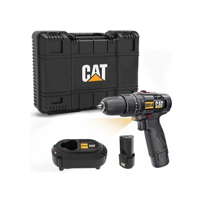 Cat DX14.2 12VOLT/2.0AH Li-Ion Çift Akülü Profesyonel Şarjlı Matkap
