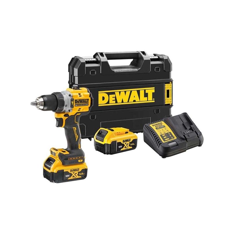 Dewalt DCD805P2T 18V 5.0AH Li-Ion Kömürsüz Çift Akülü Darbeli Matkap