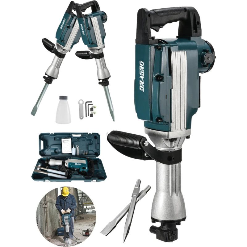 Dragro Alman DRG-5800 Turbo 5800 Pro 17  kg Büyük Tip Kırıcı Hilti 70 Joule Taşıma Çantalı
