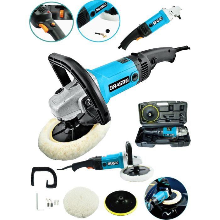Dragro Alman Pro 4200 Wat Bakir Sargili 6 Kademe Devir Ayarlı Polisaj Makinasi Zımpara Pasta Cila Makinesi
