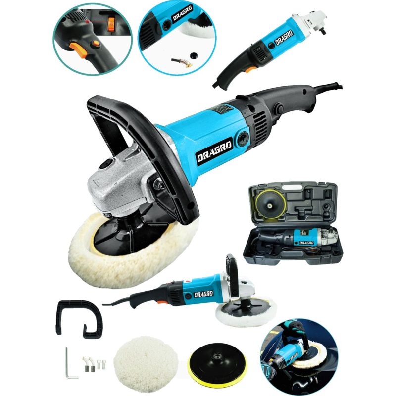 Dragro Alman Pro 4200 Wat Bakir Sargili 6 Kademe Devir Ayarlı Polisaj Makinasi Zımpara Pasta Cila Makinesi