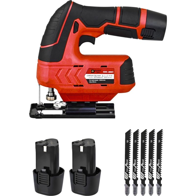 Dynamic Tech 12 V 2 Ah Çift Akülü Şarjlı Dekupaj Testere Makinesi