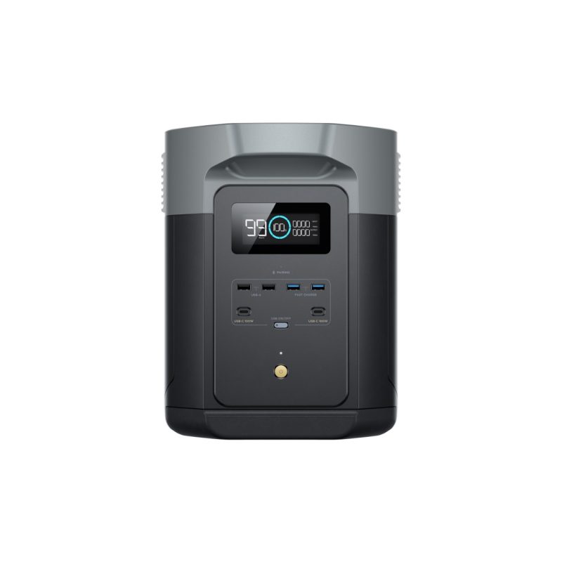 EcoFlow Delta 2 Max Taşınabilir Güç Kaynağı 2048WH Kapasite, 4X2400W (X-Boost 3100W) – Ev Karavan ve Dış Mekan Kullanımı Için LiFePO4 Bataryalı Jeneratör – (Ecoflow Türkiye Garantili)