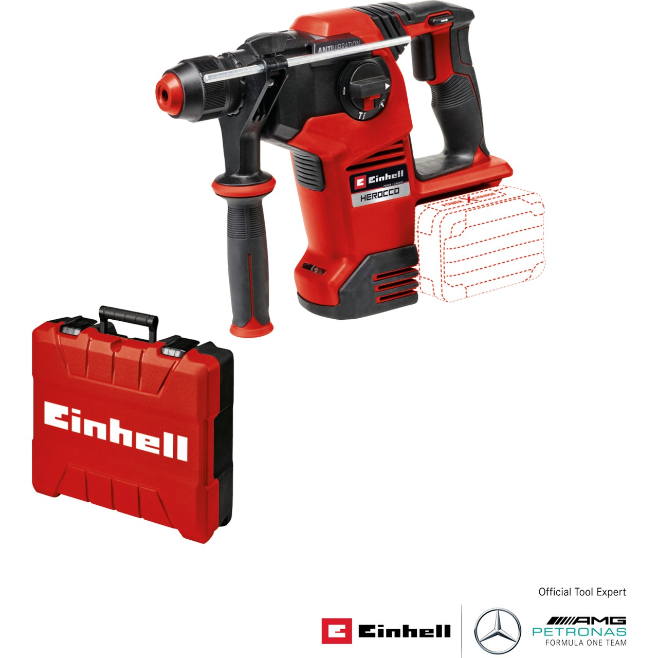 Einhell HEROCCO 36/28 – Solo, Kömürsüz Akülü Kırıcı Delici (Akü ve şarj cihazı dahil değildir)