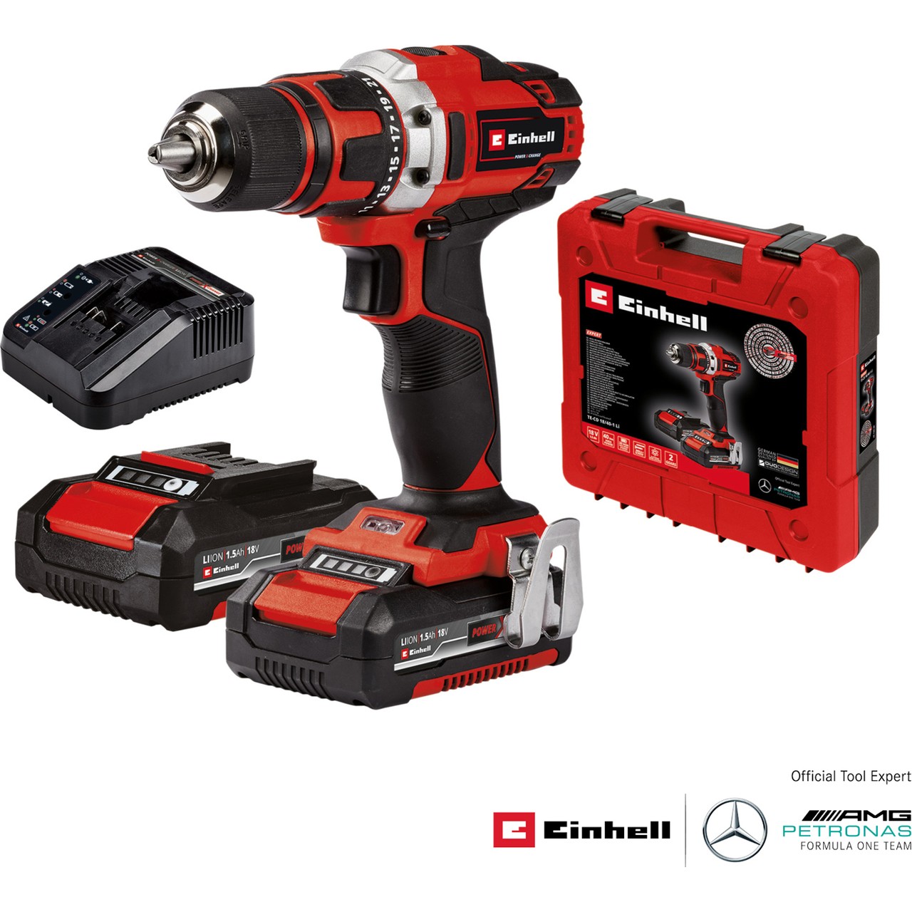 Einhell TE-CD 18/40-1 Li (2×1,5 Ah), Akülü Vidalama