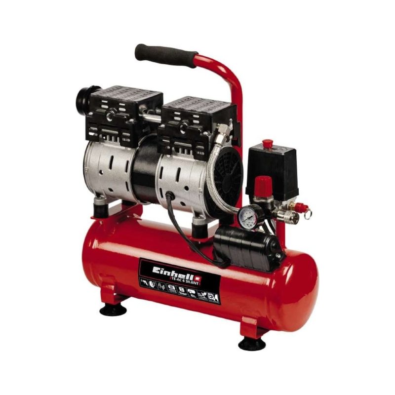 Einhell Te Ac 6 Sessiz Hava Kompresörü 8 Bar 6 Lt