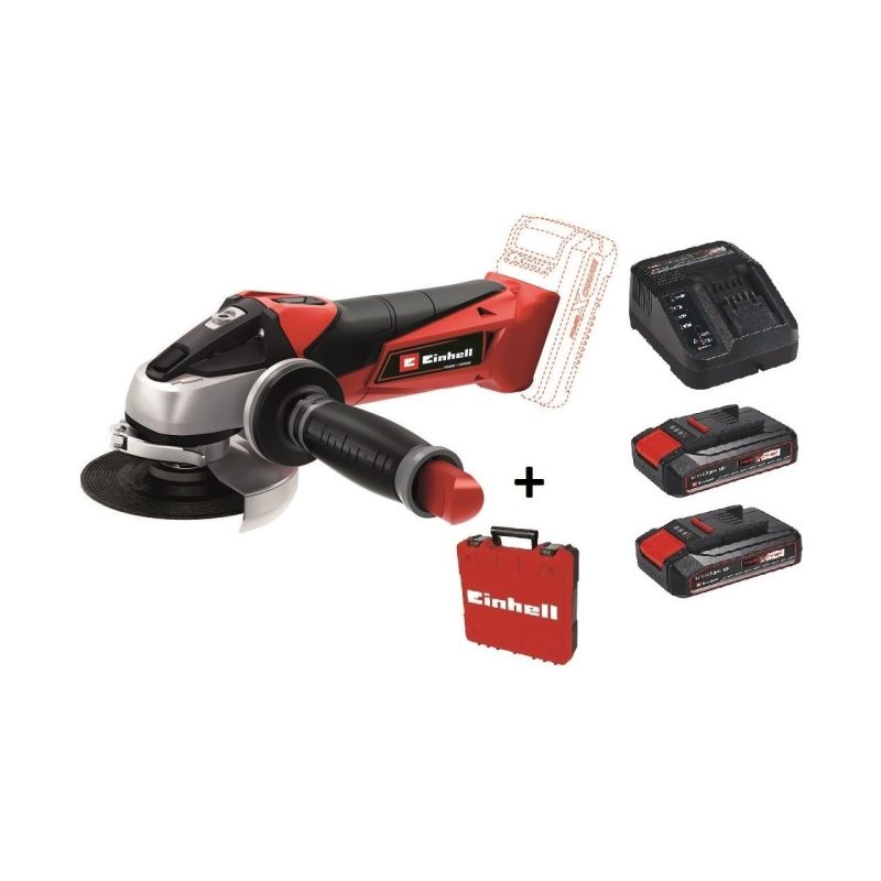 Einhell Te-Ag 18/115 Li  Akülü Avuç Taşlama + 2 x 2.5 Ah Starter Kit + Çanta