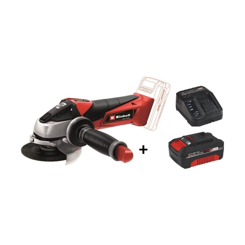 Einhell Te-Ag 18/115 Li  Akülü Avuç Taşlama + 4.0 Ah Starter Kit