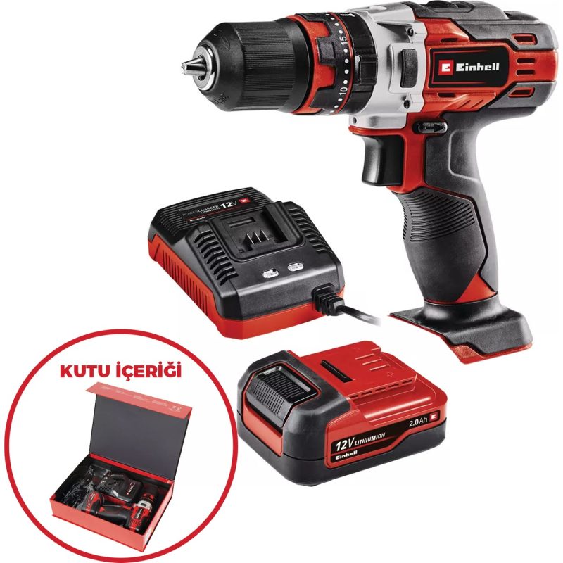 Einhell Te-Cd 12/1 Li-I (1×2,0 Ah) Akülü Darbeli Vidalama – 4513895