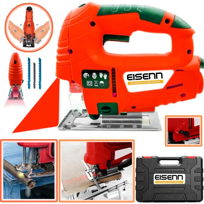 Eisenn Germany JDT-9000 Taşıma Çantalı Lazerli Dekupaj Testere Makinası + 3 Adet Bıçak Hediyeli