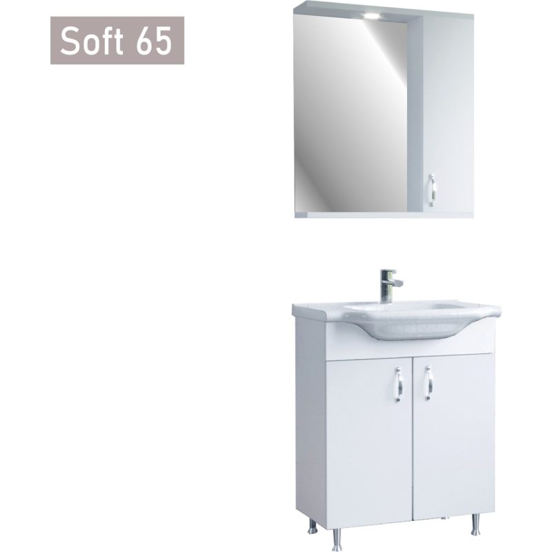Era Soft 65 cm Beyaz Banyo Dolabı