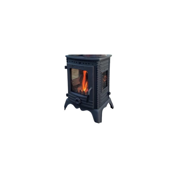 Flame Stove FS-052  Minör Lüx3 Camlı Pik Döküm Sömine Soba
