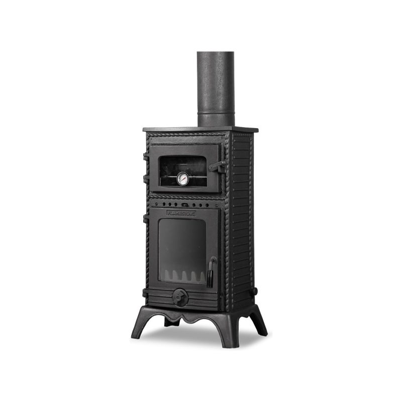 Flame Stove FS-053 Majör Tek Camlı Kuzineli Döküm Soba