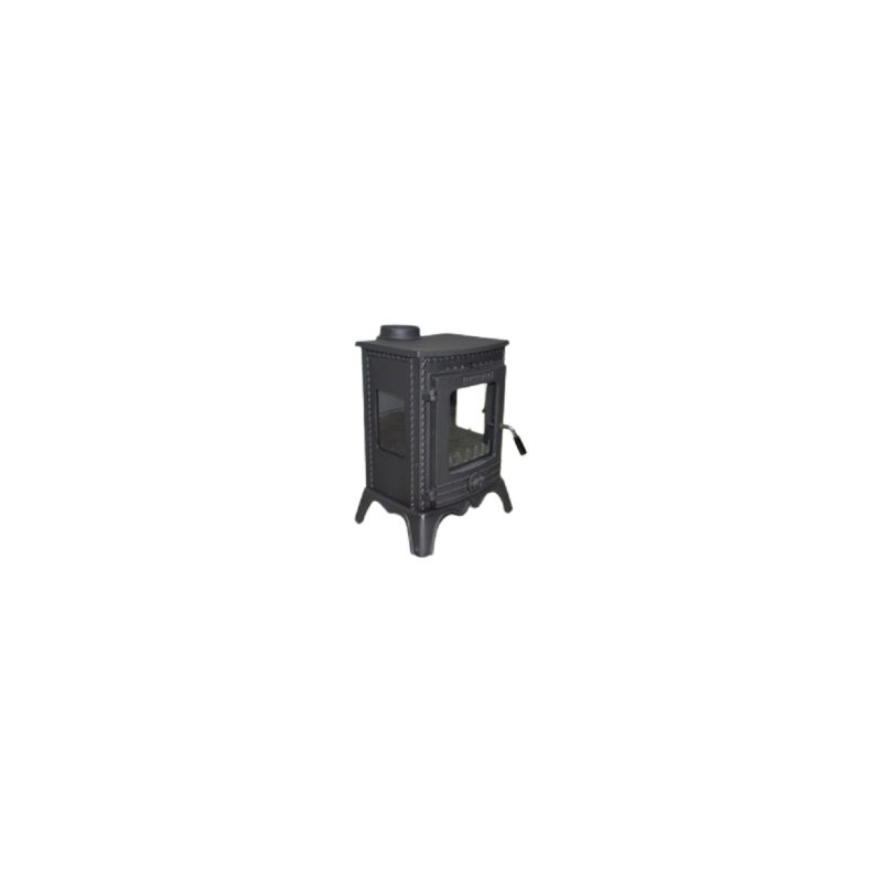 Flame Stove Minör Lux 3 Camlı Pik Döküm Mini Şömine Soba