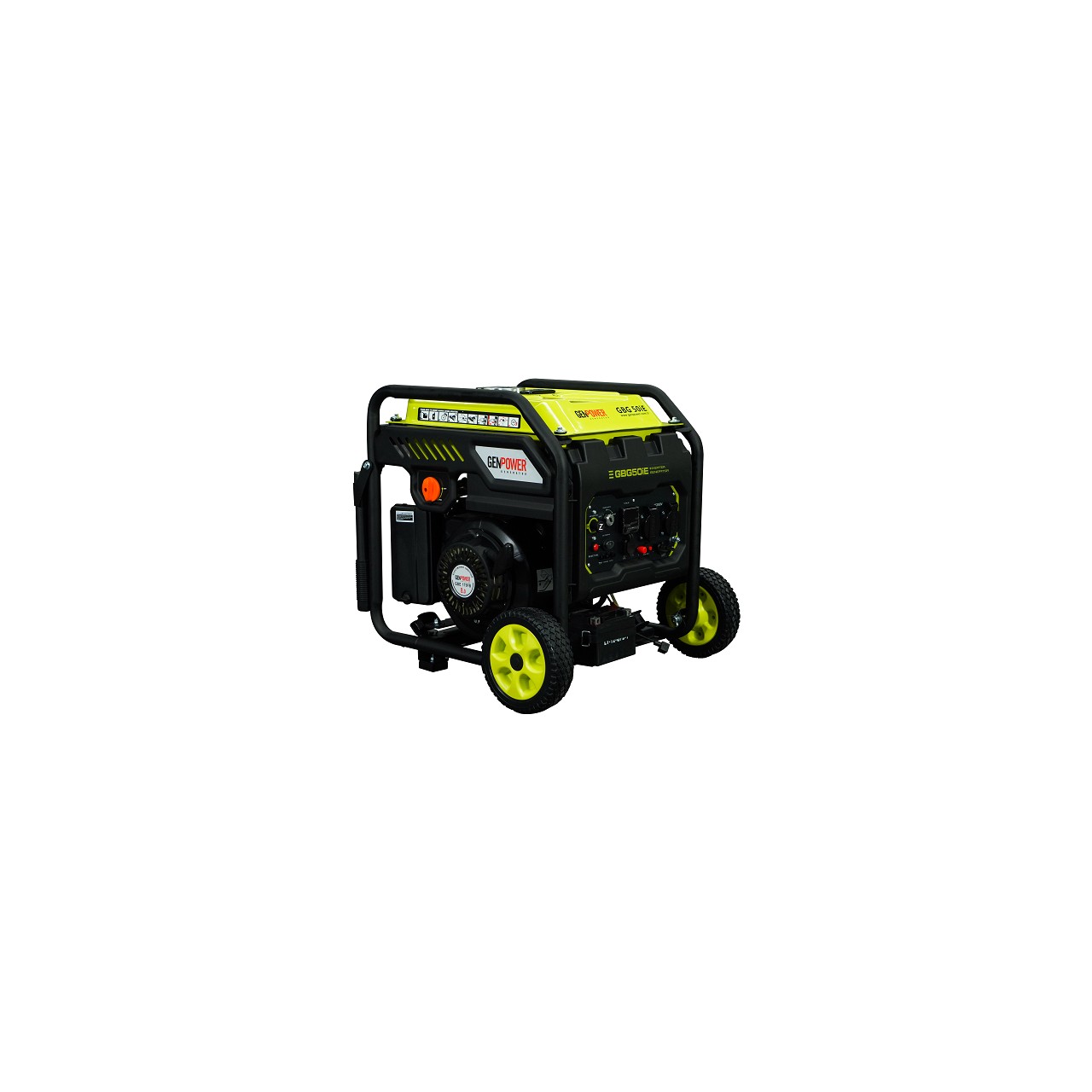 Genpower Gbg 50 Ie Model 5 Kva Benzinli, Marşlı, Tekerlekli, Monofaze( 230 Volt) Inverter Jeneratör