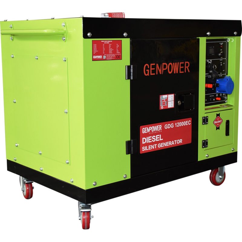 Genpower Gdg 12000 Ec  Oto 12 Kva Dizel Ses Izolasyon Kabinli ,otomatik ,transfer Panolu Monofaze Portatif Jeneratör