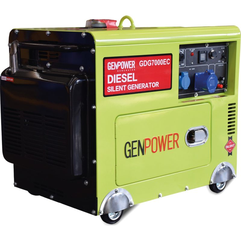 Genpower Gdg 7000 Ec 7 Kva Dizel Ses Izolasyon Kabinli Monofaze Portatif Jeneratör