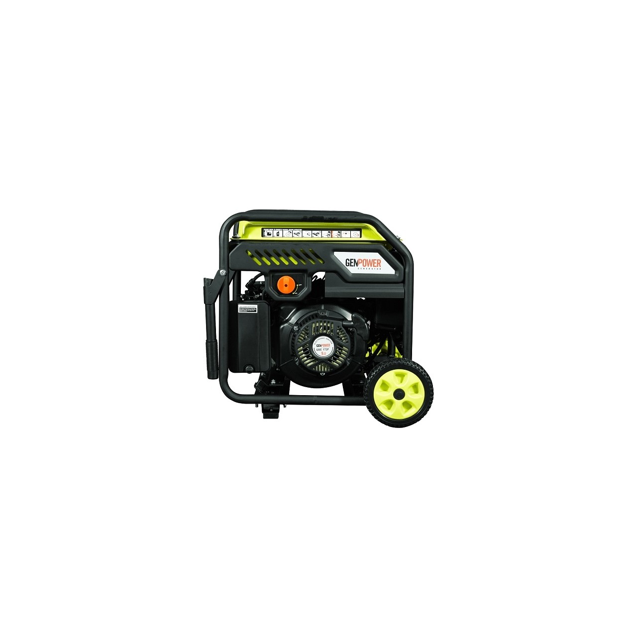 Genpower Marka Gbg 75 Le Model 7,5 Kva Benzinli, Marşlı Tekerlekli,monofaze Inverter Portatif Jeneratör