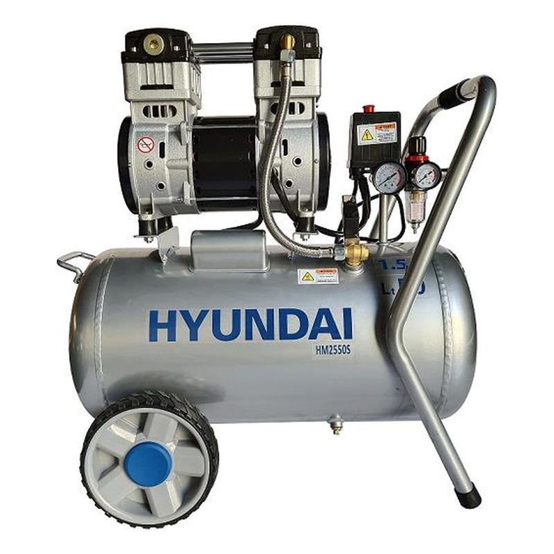 Hyundai Kompresör Sessiz & Yağsız 1100W 50 Lt
