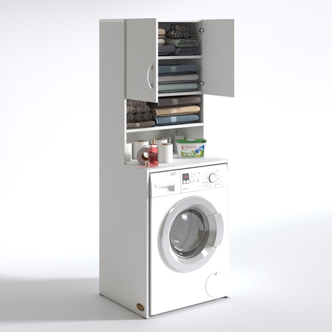 Kenz Life çamaşır makinesi dolabı hayzum byz 180x066x55 banyo kiler
