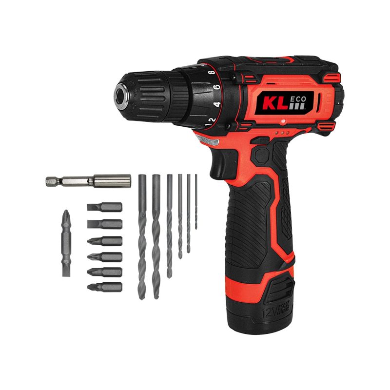 Kleco KE2220DM 12V/2Ah. Tek Akülü Li-ion Şarjlı Darbeli Matkap