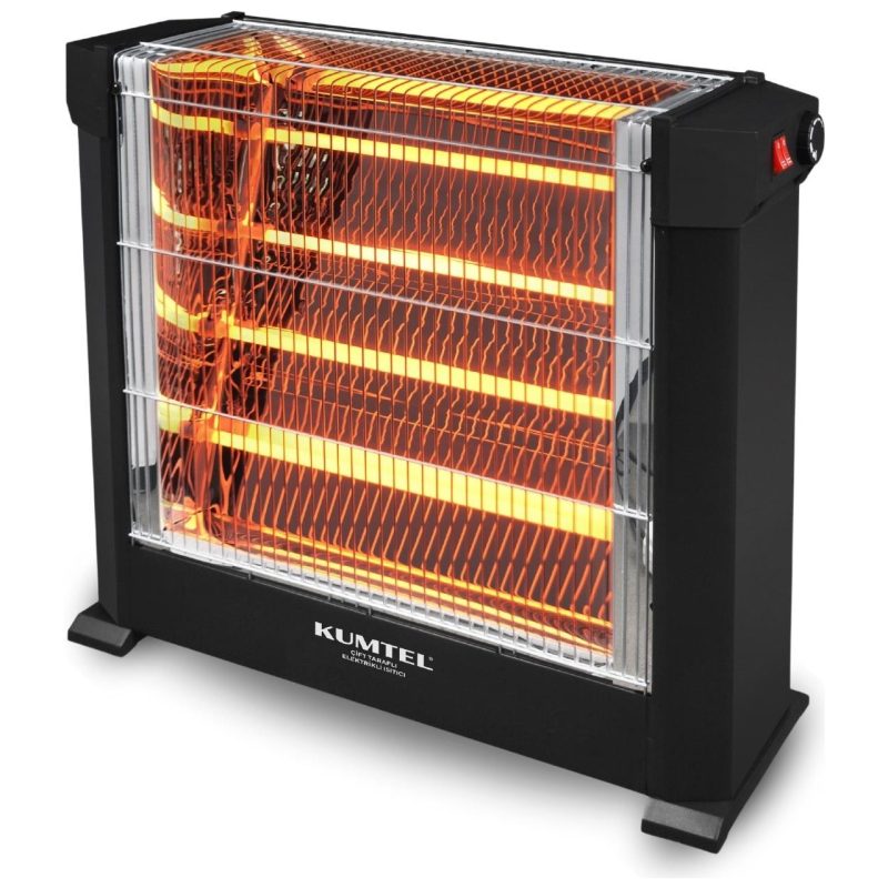 Kumtel Siyah Mini Şömine Isıtıcı 2200 W Ks-2760