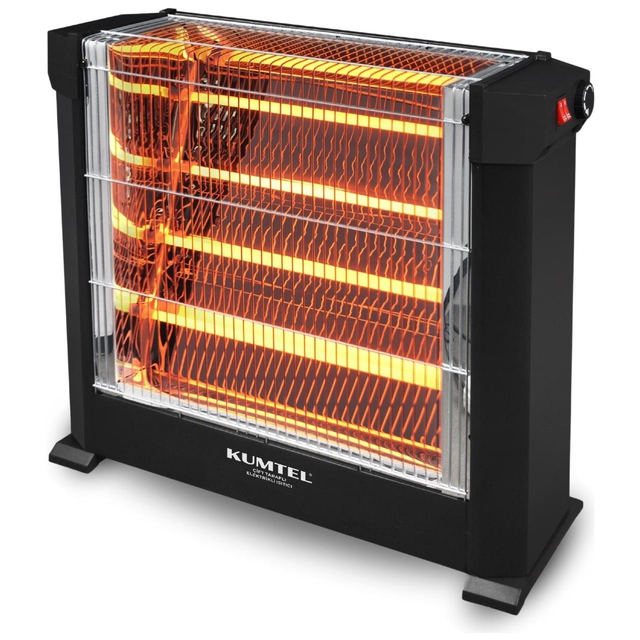 Kumtel Siyah Mini Şömine Isıtıcı 2200 W Ks-2760