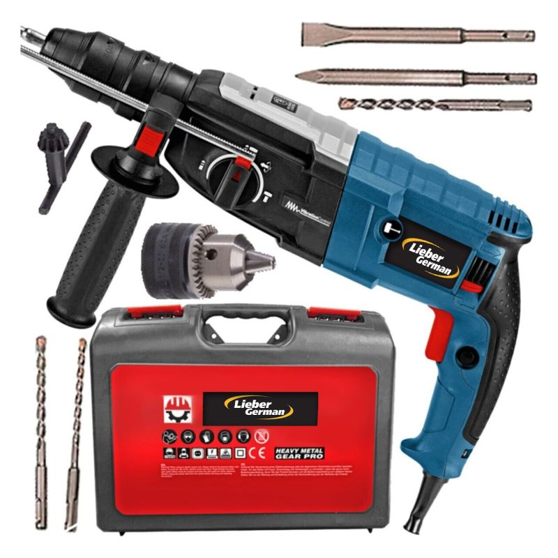 Lieber German Çantalı Kırıcı Delici 4100W 6,1joule  Ghd 26MM Kırıcı 5 Parça Sds Uç Seti Hediyeli