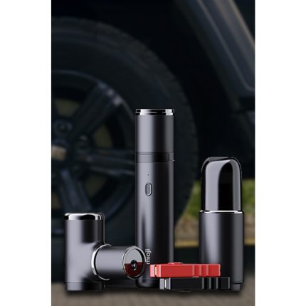 Mioji Mio 2 4in1 Akü Takviye Jump Starter Mini Şarjlı Süpürge Hava Pompası ve Led Fener 10400mAh Araba Kombo Kit